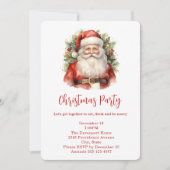 Vintage Kerstman Smiling Kerstmis Kaart (Voorkant)