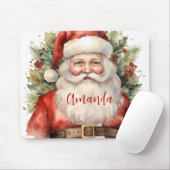 Vintage Kerstman Smiling Muismat (Met muis)