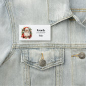 Vintage Kerstman Smiling Naamplaatje (In situ)