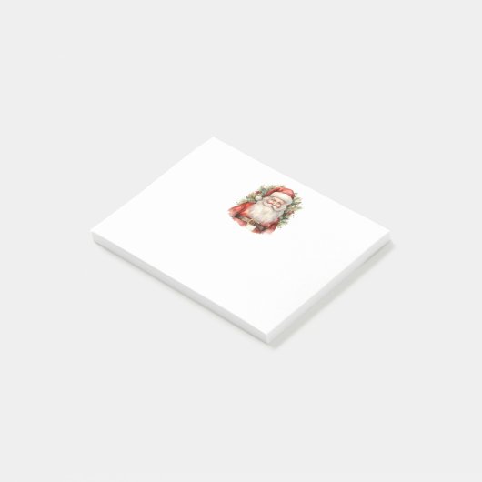Vintage Kerstman Smiling Post-it® Notes (Schuin)