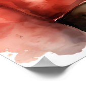 Vintage Kerstman Smiling Poster (Hoek)