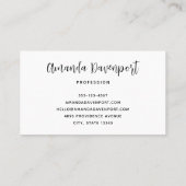 Vintage Kerstman Smiling Visitekaartje (Achterkant)