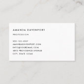 Vintage Kerstman Smiling Visitekaartje (Achterkant)