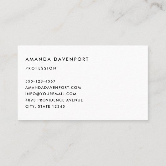 Vintage Kerstman Smiling Visitekaartje (Achterkant)