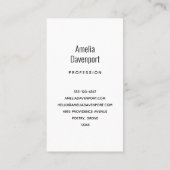 Vintage Kerstman Smiling Visitekaartje (Achterkant)