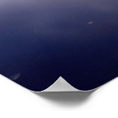 Vintage Kerstman Vliegen in Sleigh Poster (Hoek)