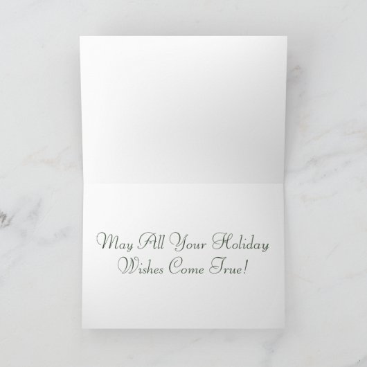 Vintage Kerstman: Wenskaarten Feestdagen Kaart (Binnen)