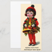 Vintage-kerstmeisje (Voorkant / Achterkant)