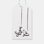 Vintage-kerstmeisje Cadeaulabel (Achterkant)