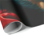 Vintage-kerstmeisje Cadeaupapier (Rol Hoek)