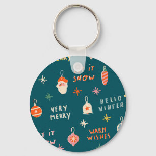Vintage Kerstmis 2020: Sierpatroon Sleutelhanger