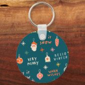 Vintage Kerstmis 2020: Sierpatroon Sleutelhanger (Achterkant)