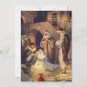 Vintage kerstmis, 3 herders en Jezus Kaart (Voorkant)