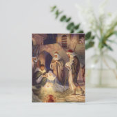 Vintage kerstmis, 3 herders en Jezus Kaart (Staand voorkant)