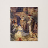 Vintage kerstmis, 3 herders en Jezus Legpuzzel (Verticaal)