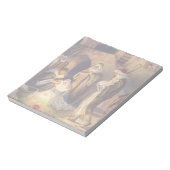 Vintage kerstmis, 3 herders en Jezus Notitieblok (Linkerzijde)