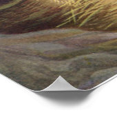 Vintage kerstmis, 3 herders en Jezus Poster (Hoek)