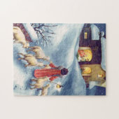 Vintage Kerstmis Angel Shepherd Natitivity Legpuzzel (Horizontaal)