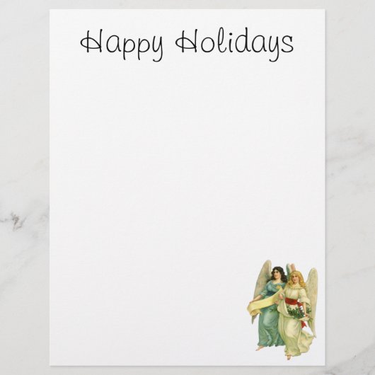 Vintage Kerstmis, Angelic Victoriaans Angels (Voorkant)