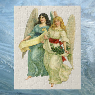 Vintage Kerstmis, Angelic Victoriaans Angels Legpuzzel