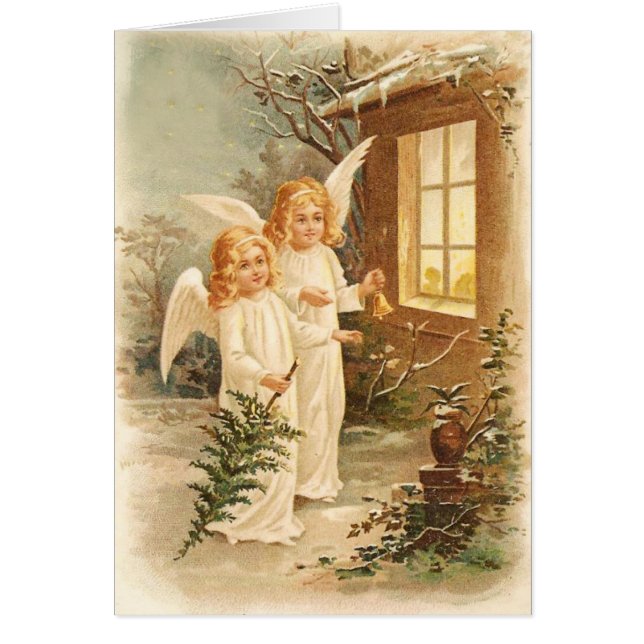 Vintage Kerstmis Angels (Voorkant)