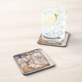 Vintage Kerstmis Angels Bier Onderzetter (Rechterzijde)