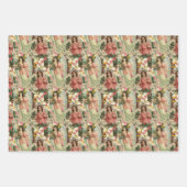 Vintage Kerstmis Angels Inpakpapier Vel (Voorkant 2)