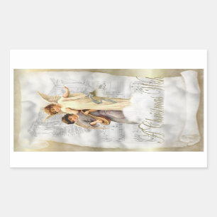 Vintage Kerstmis Angels Sticker