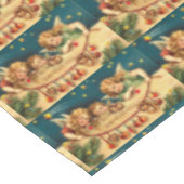 Vintage Kerstmis Angels Tafelkleed (Gekanteld)