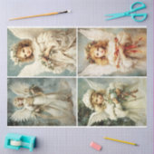 Vintage Kerstmis Angels Tissuepapier (Craft)