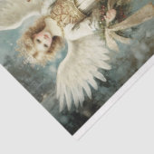 Vintage Kerstmis Angels Tissuepapier (Detail)