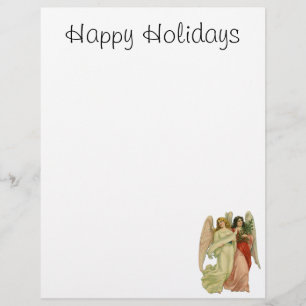 Vintage Kerstmis, Antiek Victoriaans Angel Die Cut