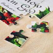 Vintage kerstmis "Be still and know" Bijbelversie Legpuzzel (Zijkant)