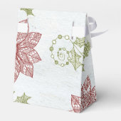 Vintage Kerstmis Bedankdoosjes (Achterkant)