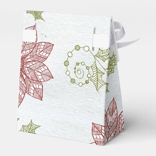 Vintage Kerstmis Bedankdoosjes (Achterkant)