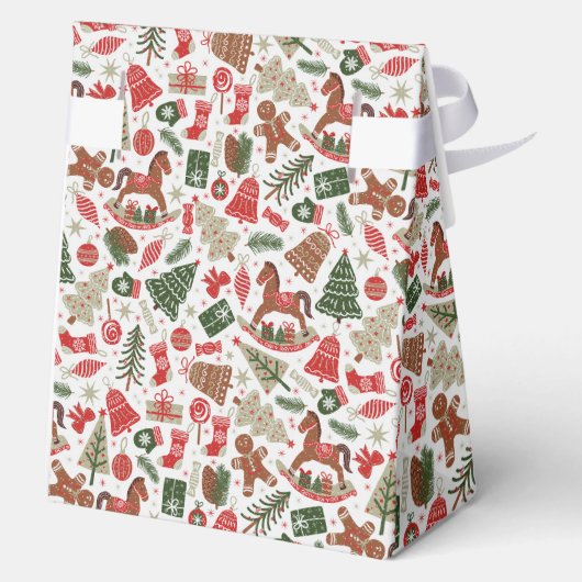 Vintage Kerstmis Bedankdoosjes (Achterkant)