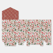 Vintage Kerstmis Bedankdoosjes (Ongevouwen)