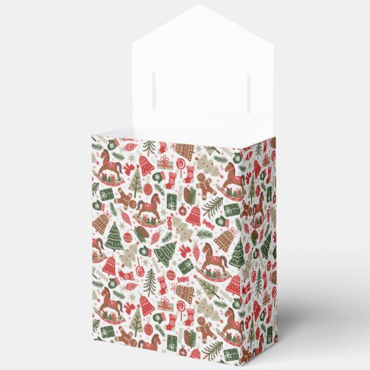 Vintage Kerstmis Bedankdoosjes (Open)