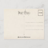 Vintage Kerstmis Bell en Holly Feestdagenkaart (Achterkant)