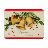 Vintage Kerstmis Bells Magnet Magneet (Horizontaal)