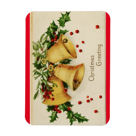Vintage Kerstmis Bells Magnet Magneet (Verticaal)