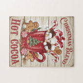 Vintage kerstmis Blend Hot Cocaca Legpuzzel (Horizontaal)