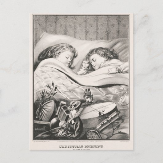 Vintage Kerstmis Briefkaart (Voorkant)