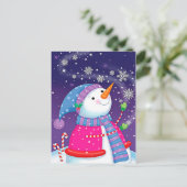 Vintage Kerstmis Briefkaart (Staand voorkant)