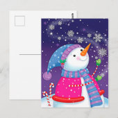 Vintage Kerstmis Briefkaart (Voorkant / Achterkant)