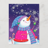 Vintage Kerstmis Briefkaart (Voorkant)