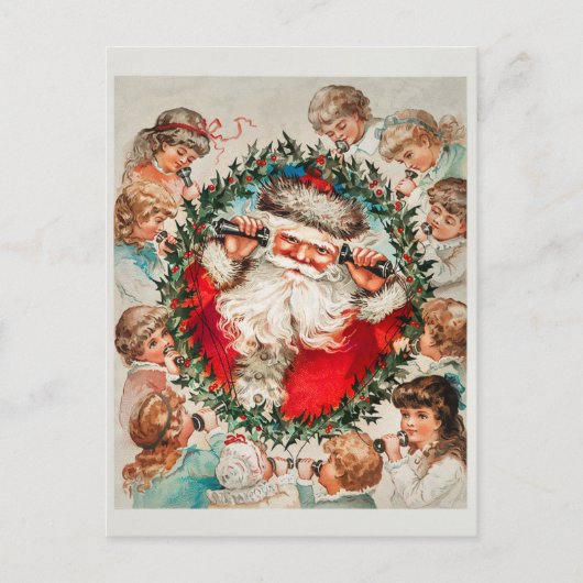 Vintage Kerstmis Briefkaart (Voorkant)