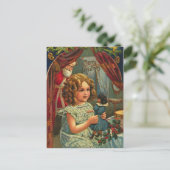 Vintage Kerstmis Briefkaart (Staand voorkant)