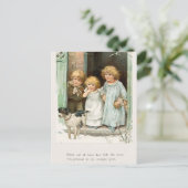 Vintage Kerstmis Briefkaart (Staand voorkant)