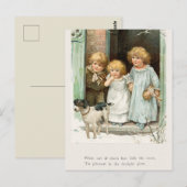 Vintage Kerstmis Briefkaart (Voorkant / Achterkant)